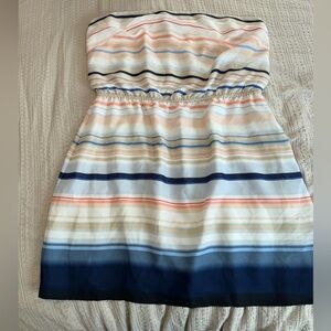 Black House White Market Striped Strapless Gradient Sundress